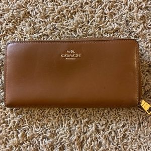 Genuine leather coach wallet